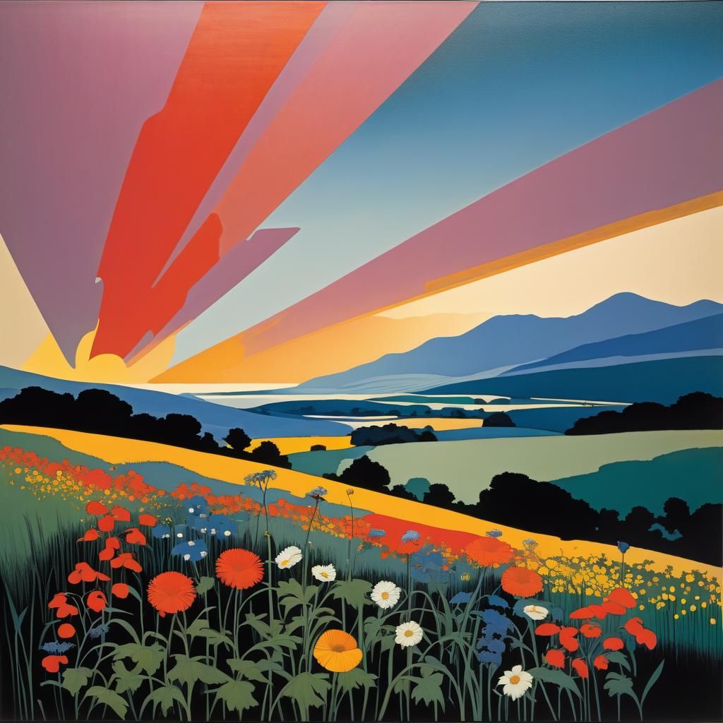 Wildflowers in Beal, Beardsley, Barnet, and Bellmer Style