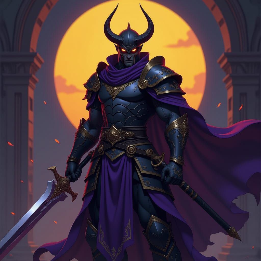 Dark Fantasy Warrior Wally Embodies Wrath