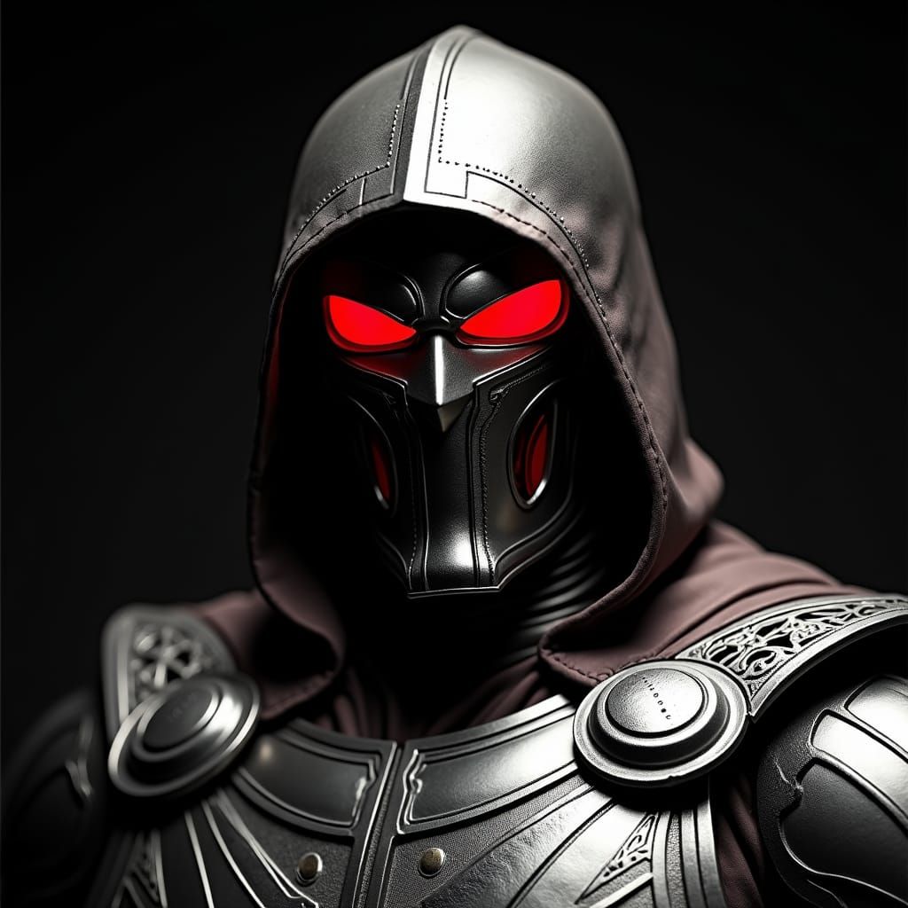 Doctor Doom Portrait in Pop Art Style