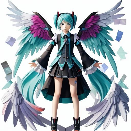 Miku with Wings: An AI Interpretation