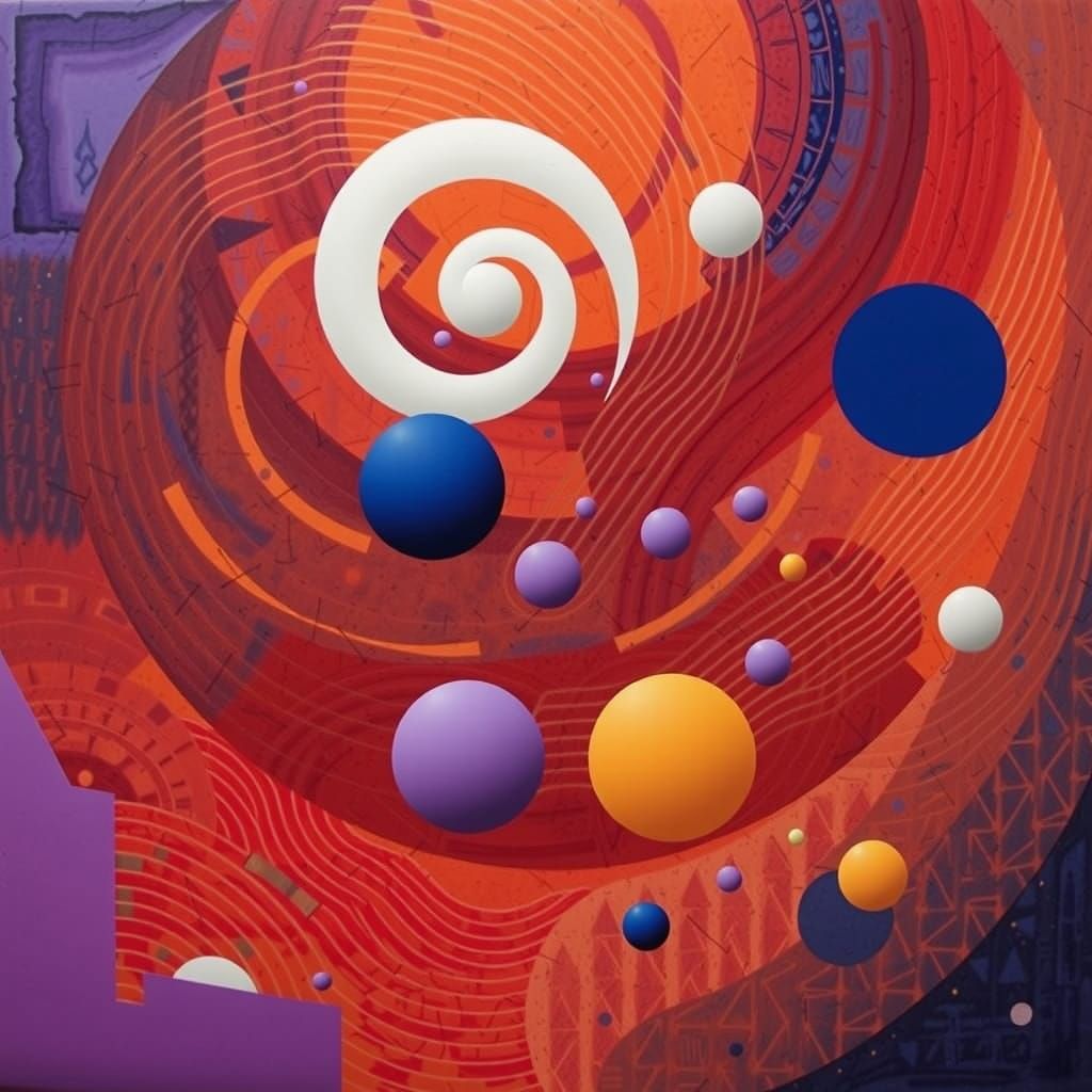 Surreal Spirals Around a Colossal Sun