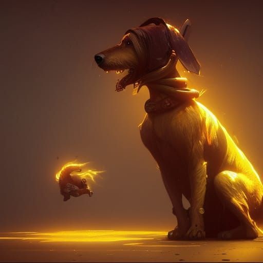 Banana Dog: Dark Fantasy Concept Art