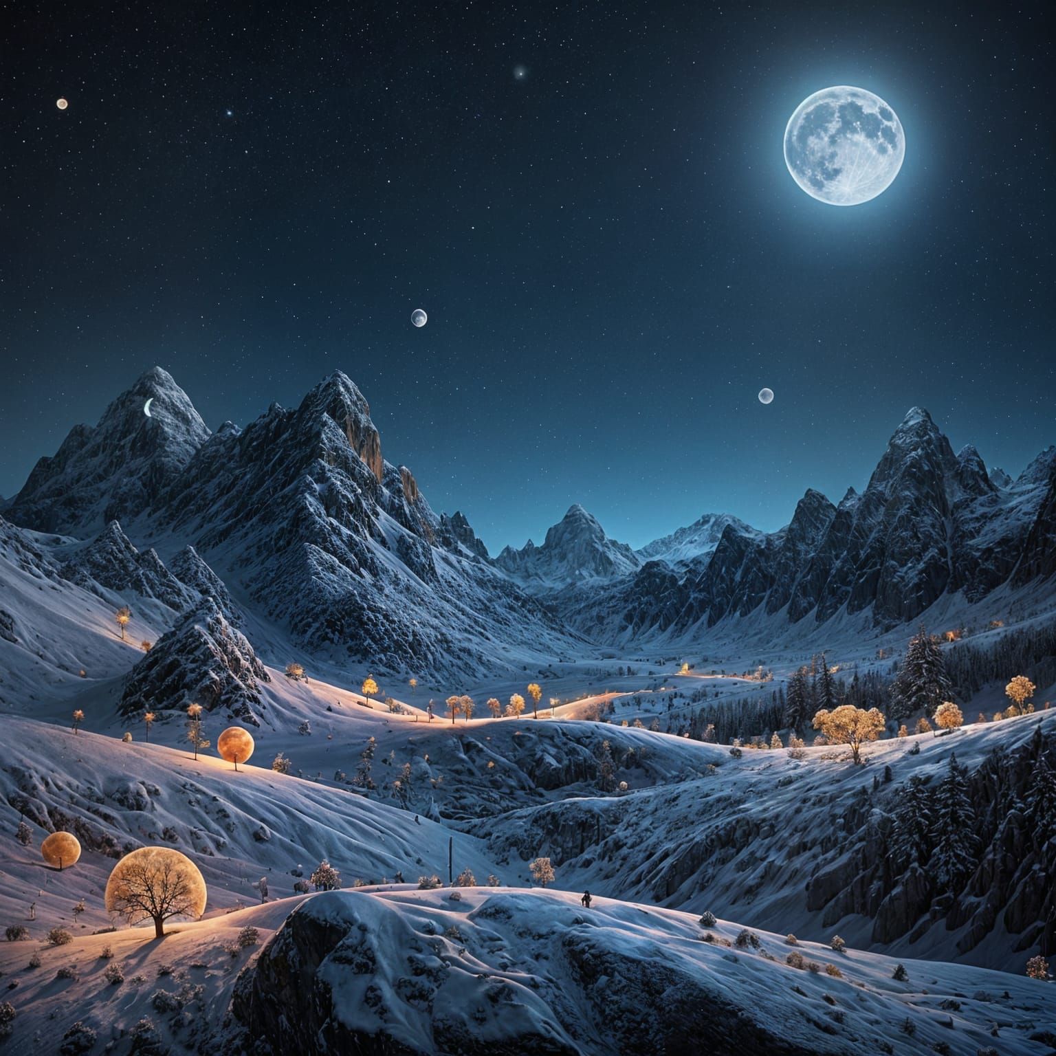 Luminous Lunar Giant Illuminates the Night Sky