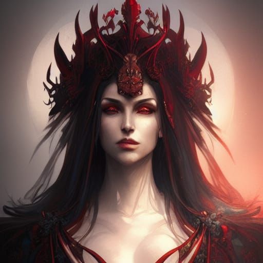 Detailed Portrait of a Vampire King