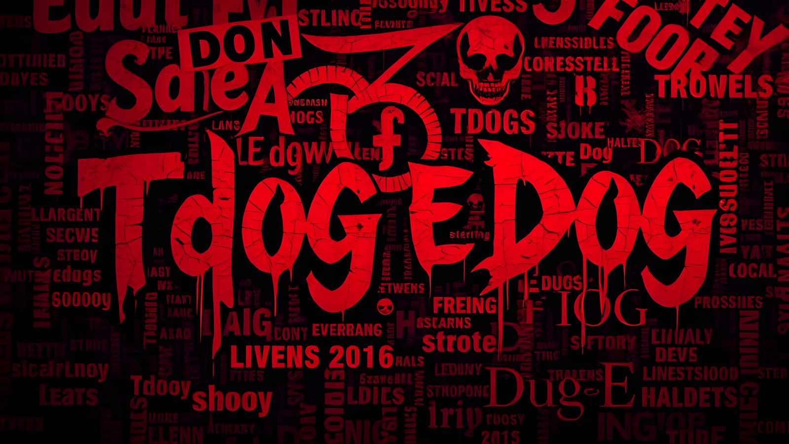 Tdog Graffiti In Red (Continued)