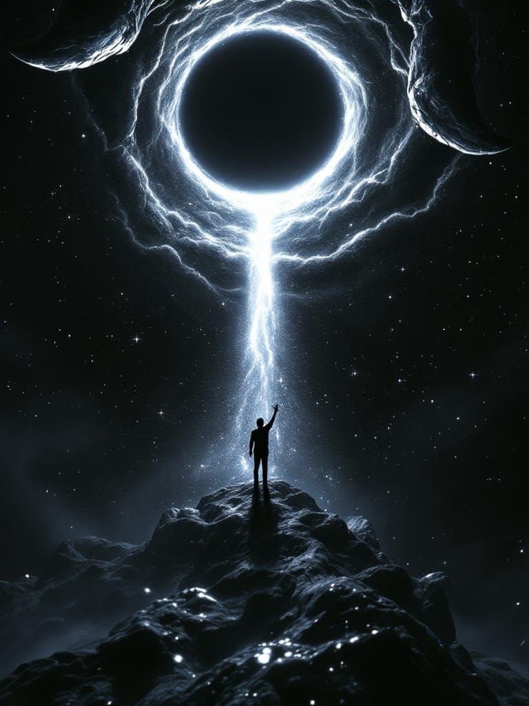 Cosmic Horror: Giant Monster's Claw Descends from Starry Nig...