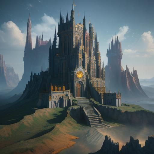 Stellar 3D Chess in Detailed Matte Painting