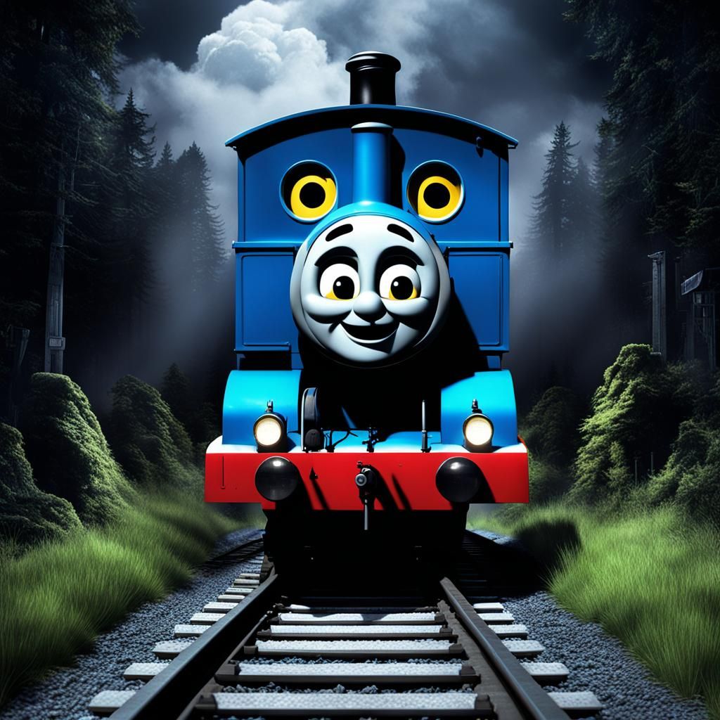 Thomas the Tank Engine Horror Movie Poster