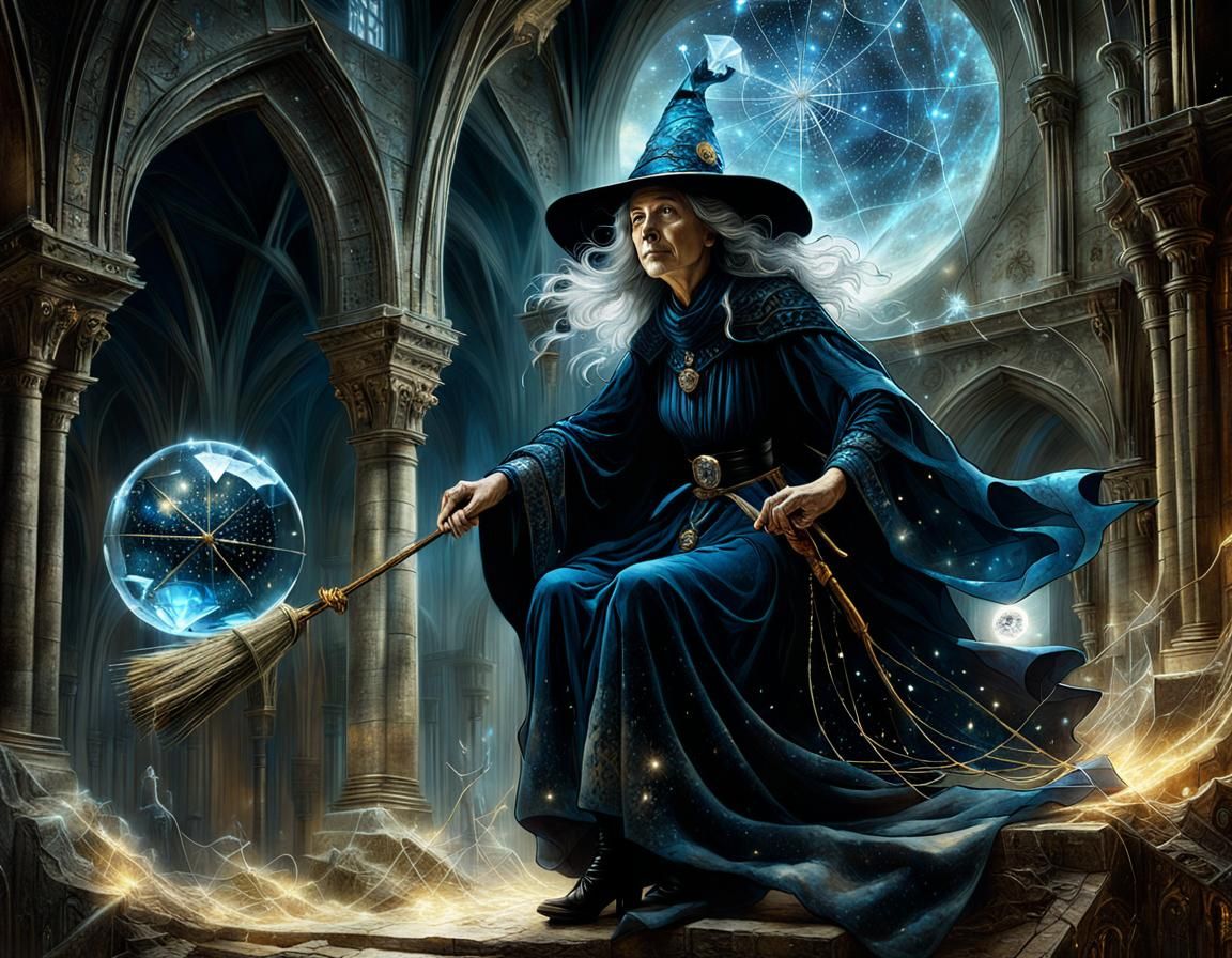 Witch With Broomstick