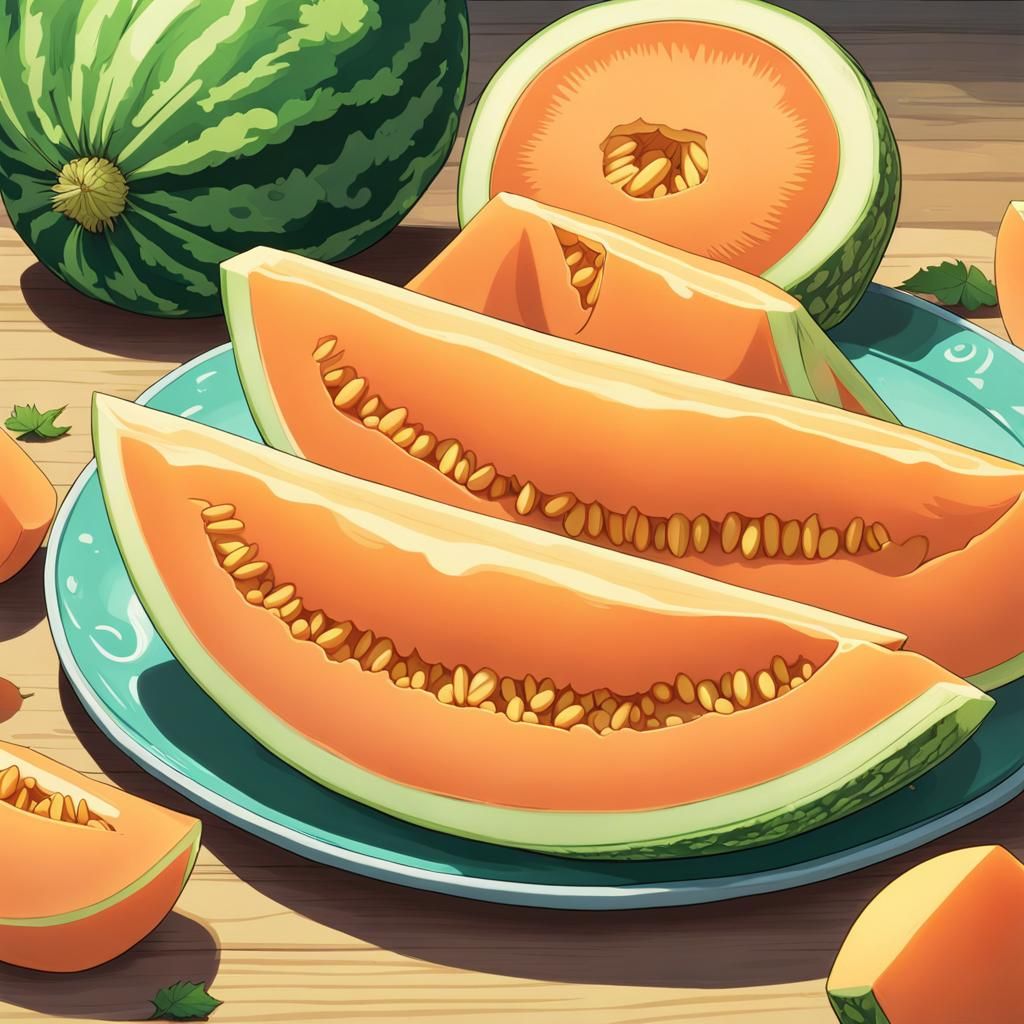 Anime Cantaloupe Melon by Studio Ghibli