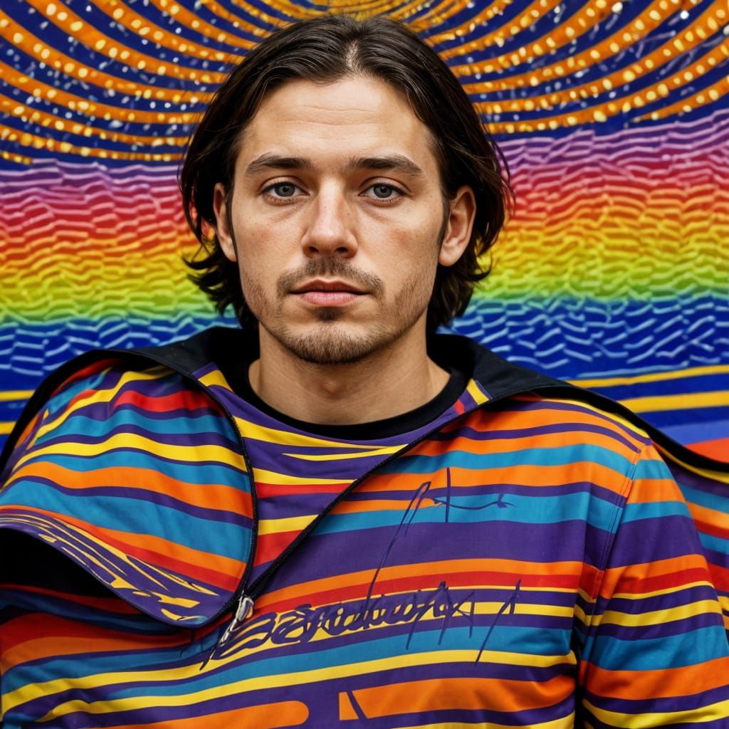 Realistic Portrait of a Slim Person in Their Thirties