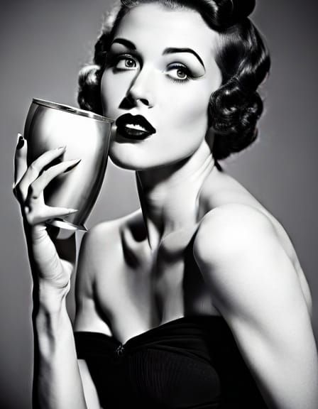 1950's style pin up girl