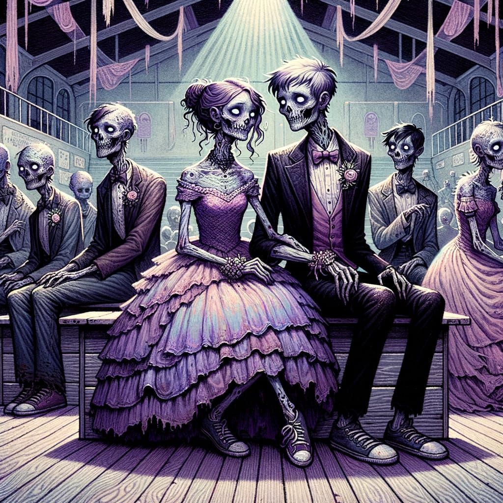 Gothic Zombie Prom Night in Victorian Style