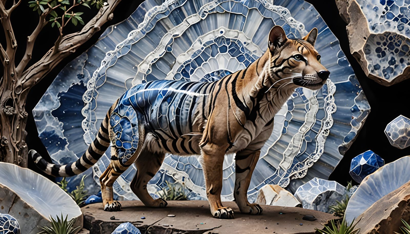 Marsupial Entity in Vibrational Resonance