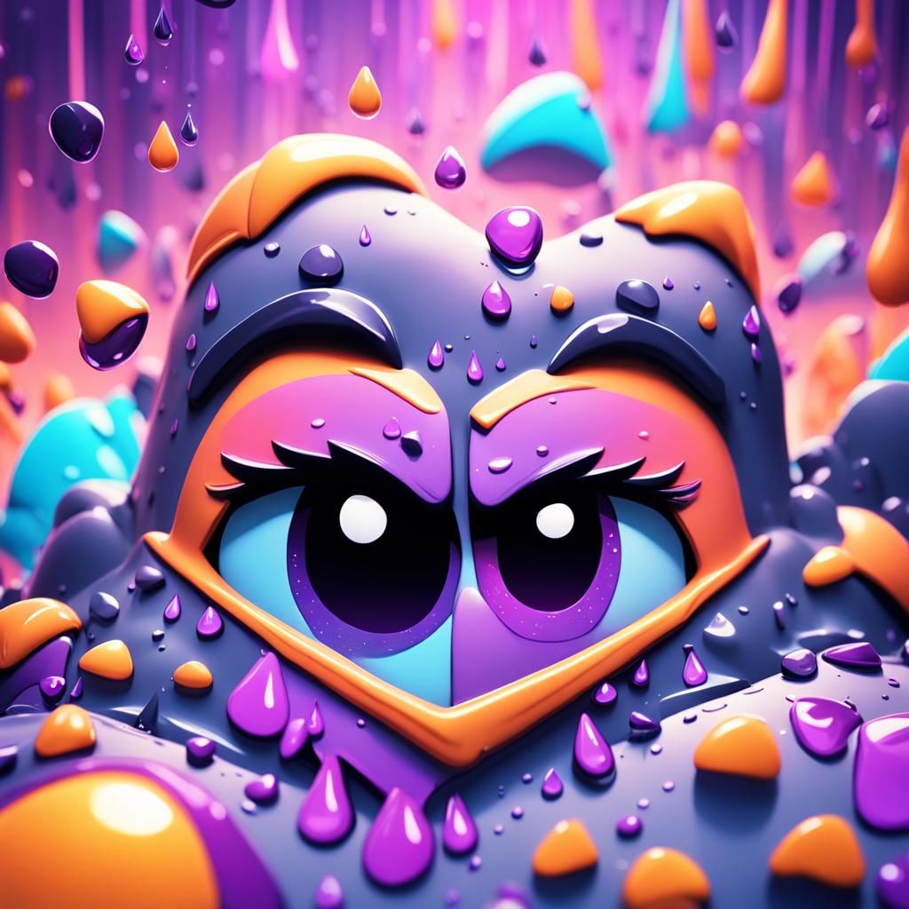 Weeping Heart in Hanna Barbera-Inspired 3D Art