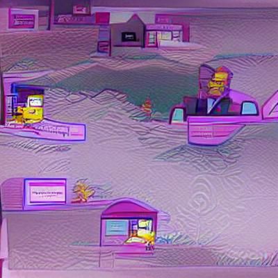 Simpsonwave AI Image