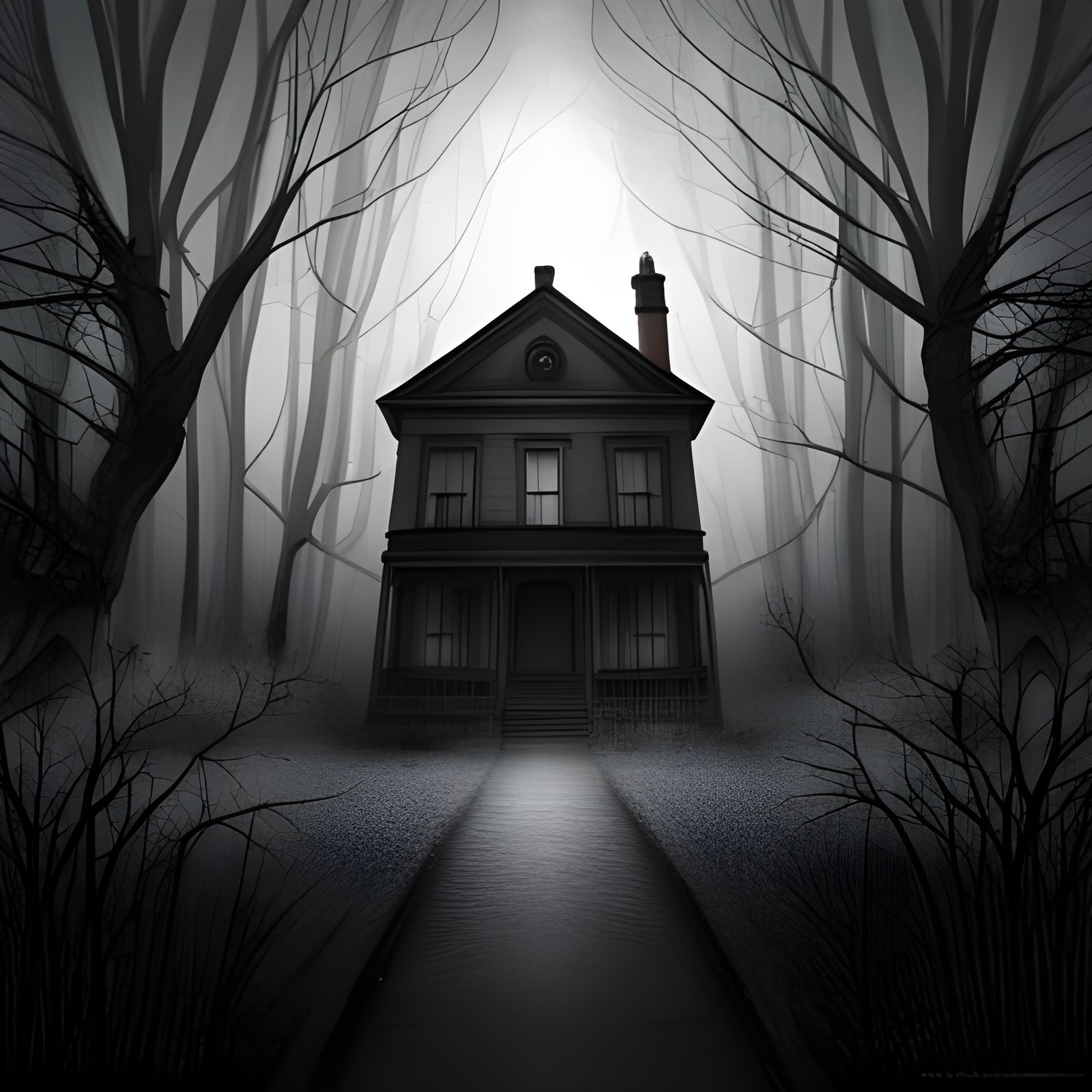 Eerie Haunted Scene in Style of Bosch