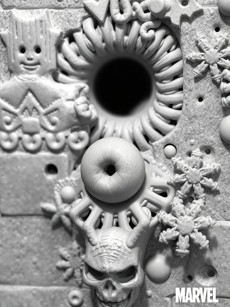 Disturbing Bellybutton Lint Collection in Neo-Primitivism St...