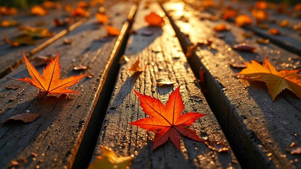 rustic wood planks, rusty nails, gaps between them. large we...