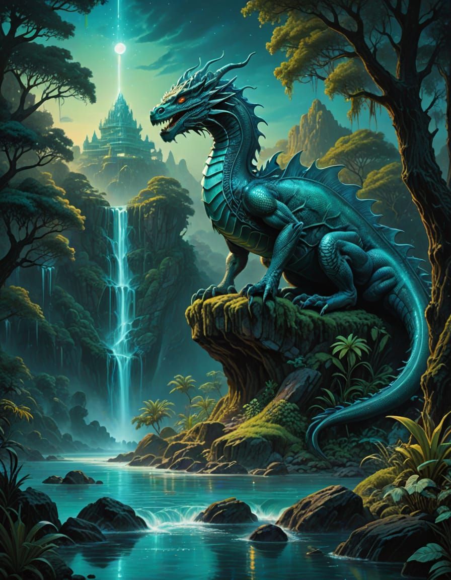 Alnitak IV: The Turquoise Planet