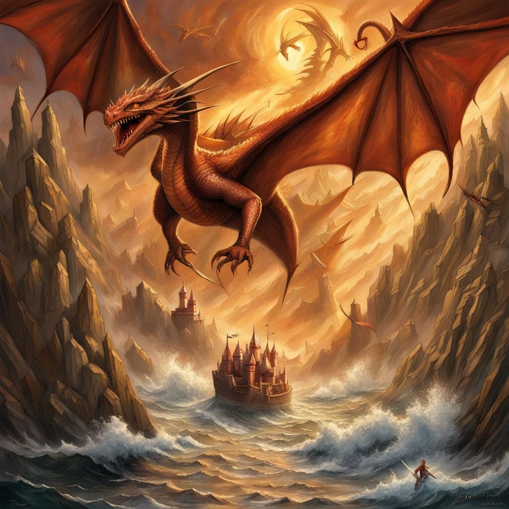 Smaug Attacks Cair Paravel in Narnia