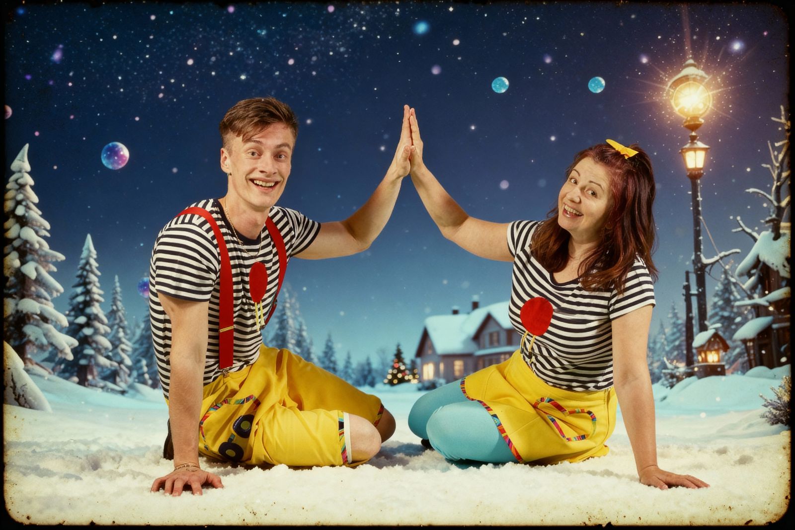 Christmas Scene Cinematic Film Still