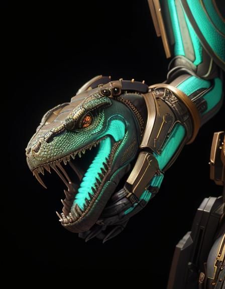 Steampunk Mechanical Snake Concept Art