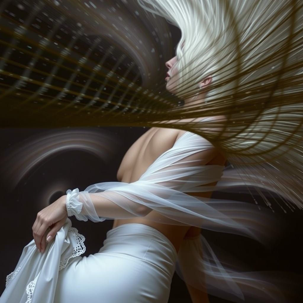 Sensual Beauty Frozen in Time with Vibrant Water Splash