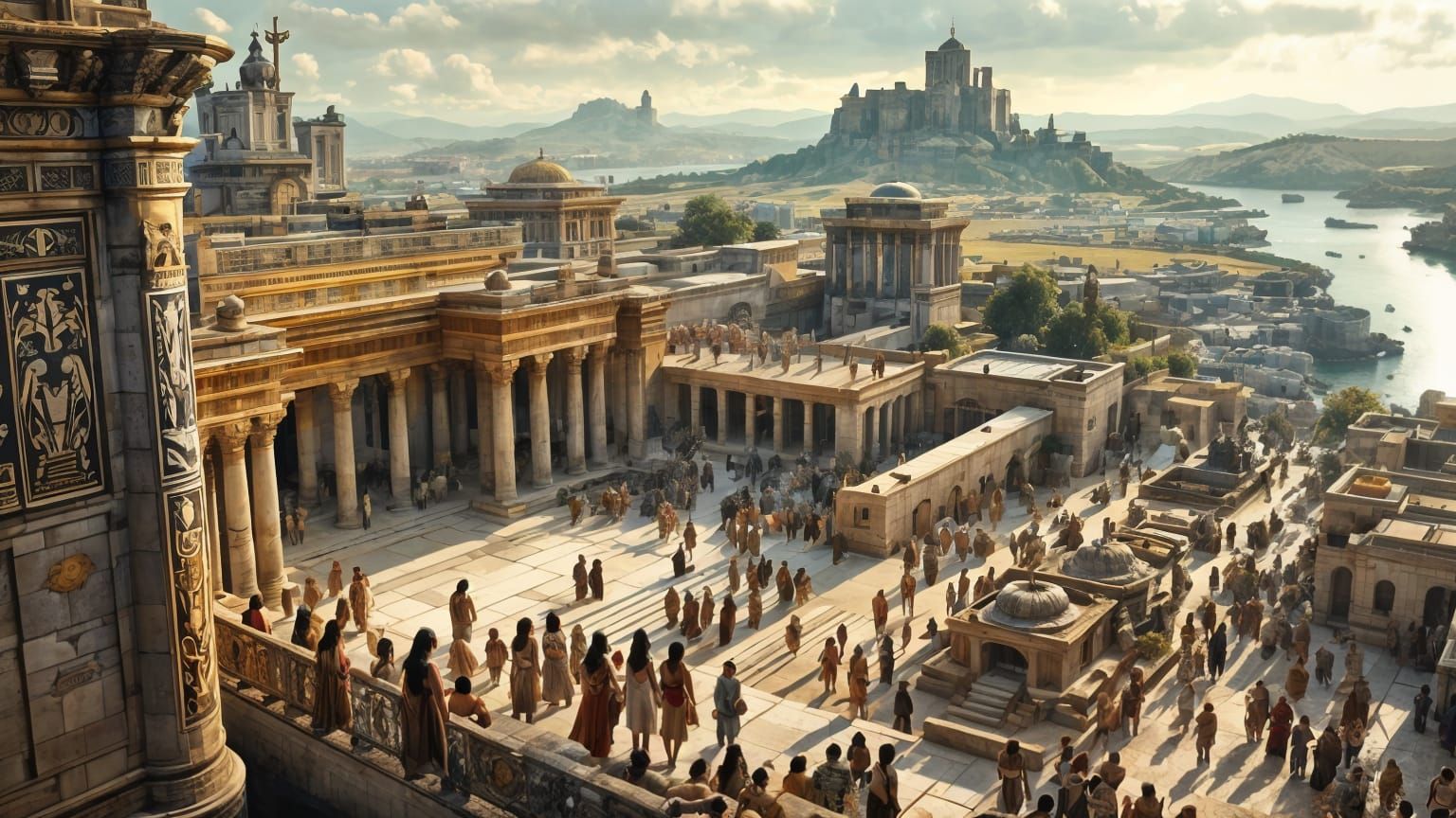 Temple City of Themiscyra Rises from the Black Sea Coast