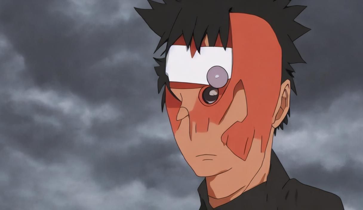 Stylized Obito Uchiha Illustration