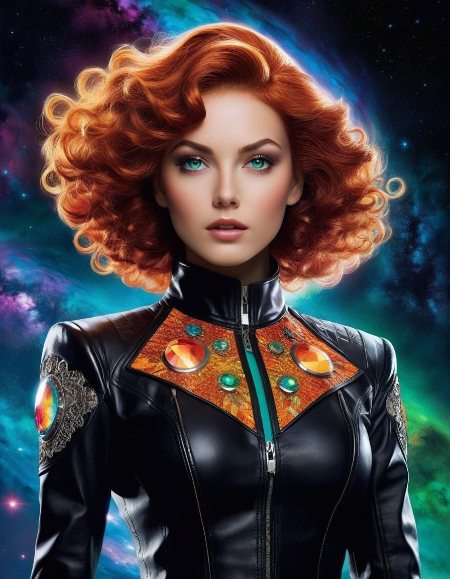 Cosmic Space Siren in Vibrant Galaxy