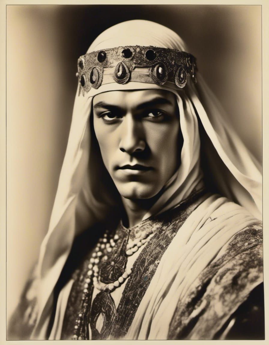 Rudolph Valentino as the Sheik