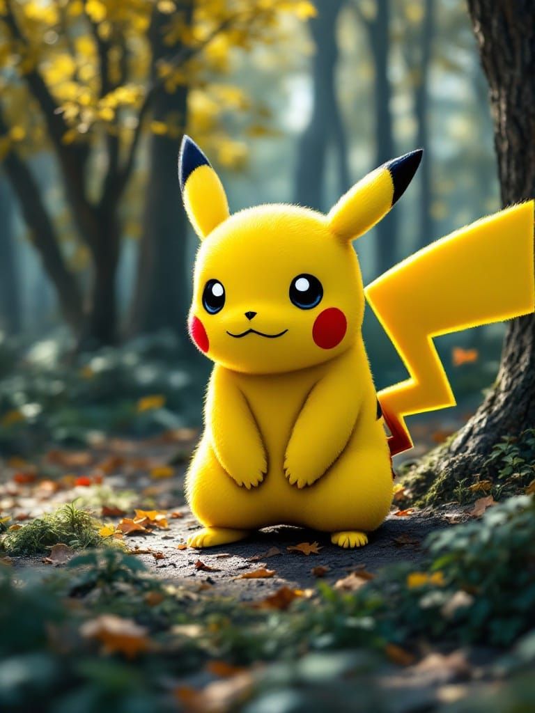 Manga-Style Electric Mouse