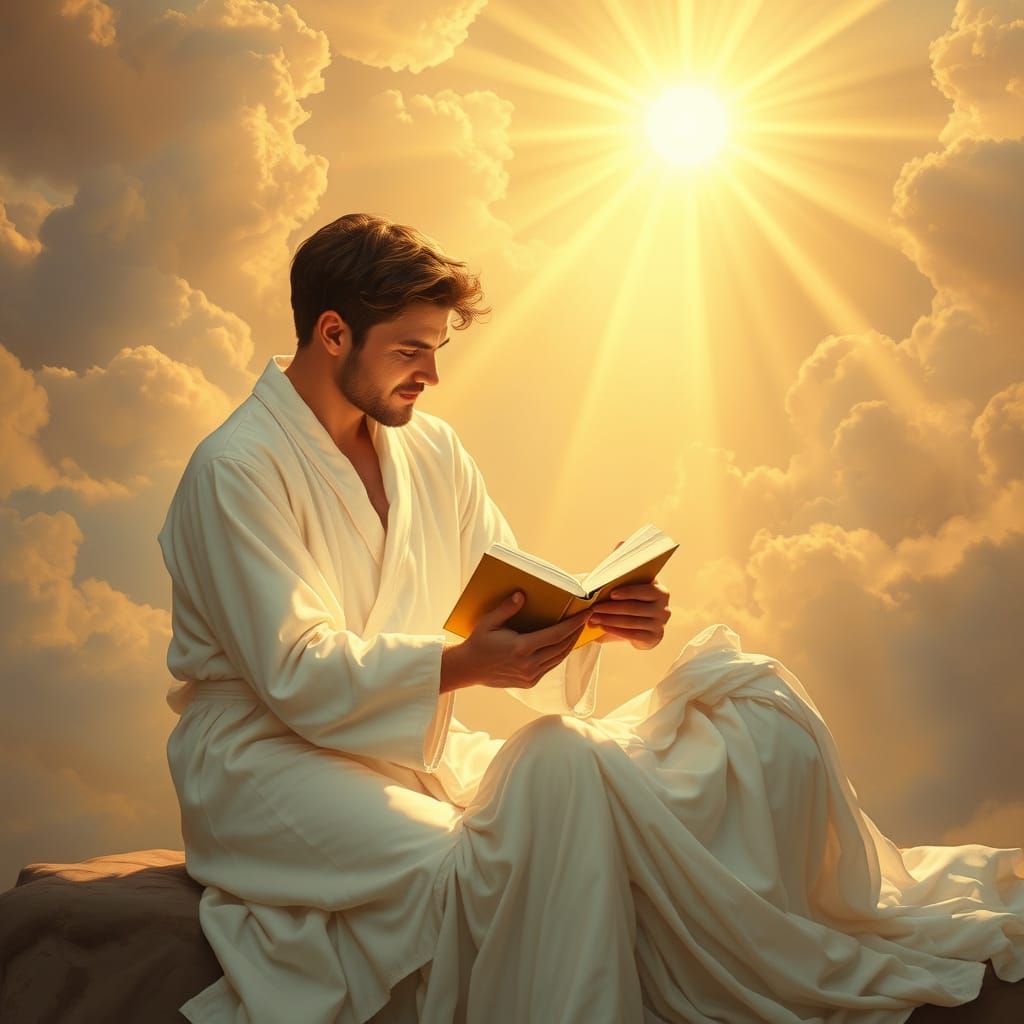 Ethereal Lovers Share Poetry in Divine Light