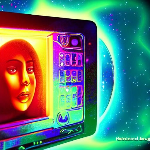 Holographic Microwave Astral Illustration by Amaringo