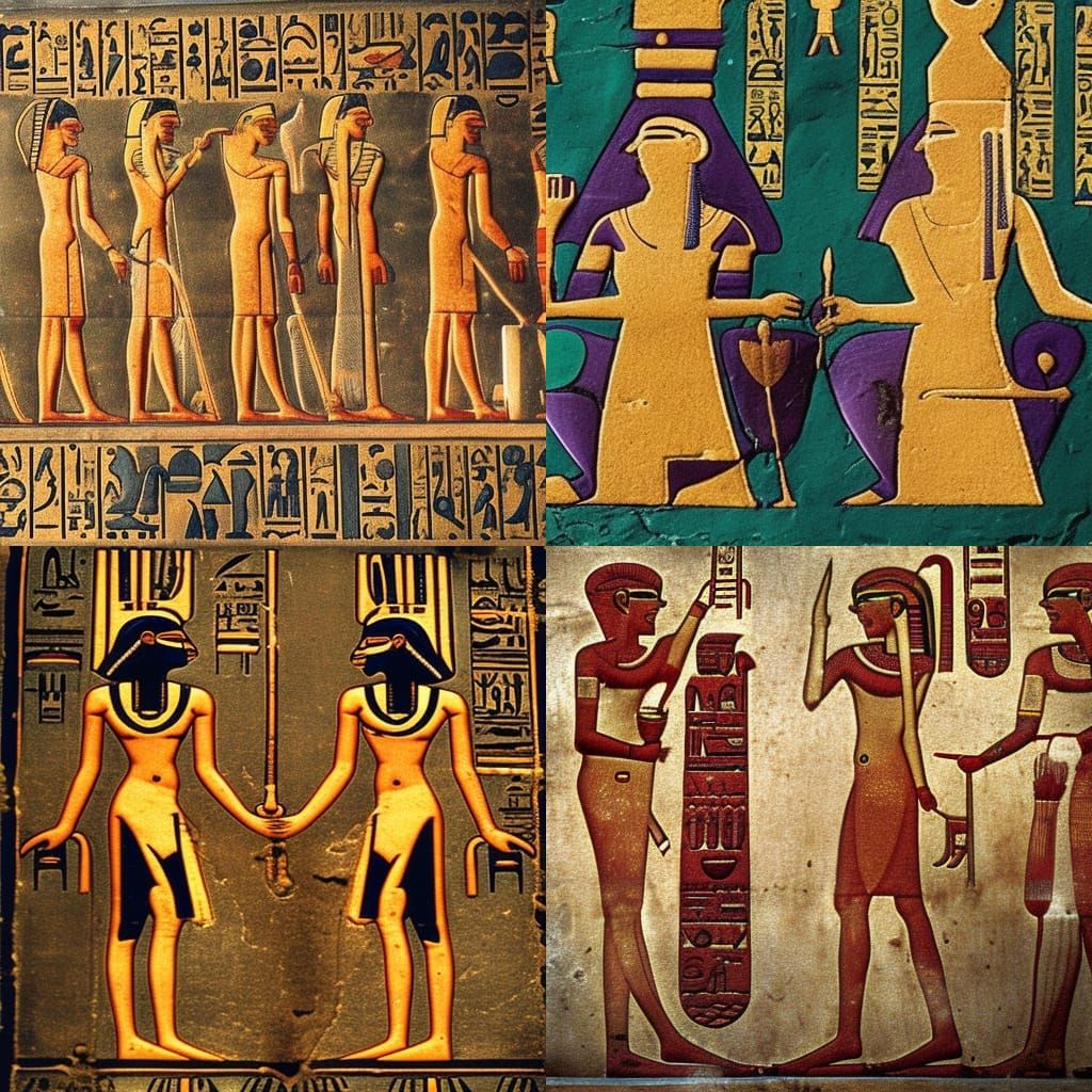 Ancient Egyptian Aubergine Hieroglyph