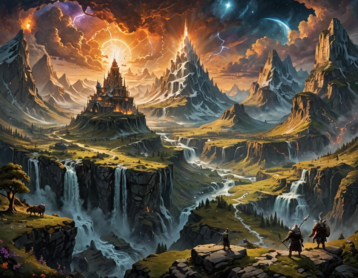 Breathtaking Valhalla Landscape: Mythical Realms