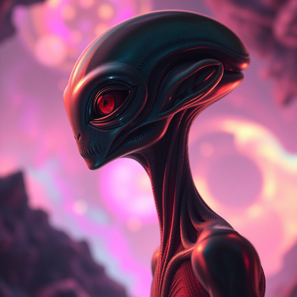 Surreal Alien Dreamscape in Hyperrealistic Concept Art