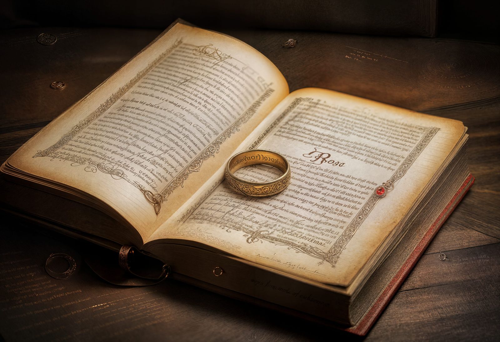 Epic Elvish Text Illuminates the One Ring