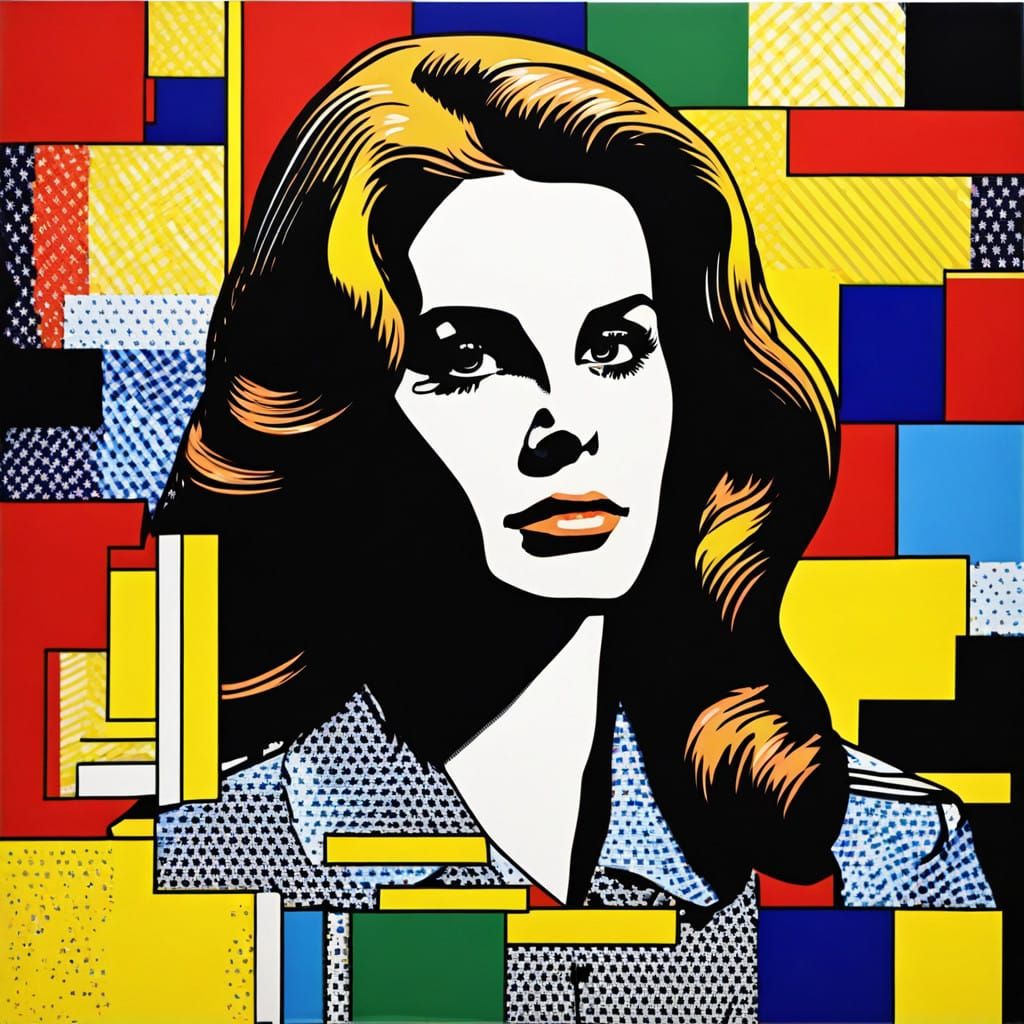 Pop Art Portrait of Lana del Rey