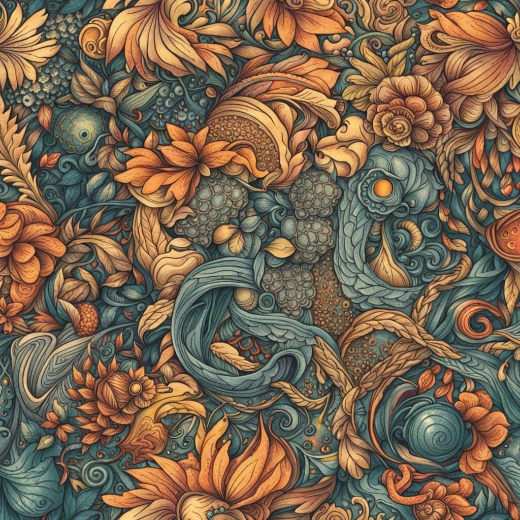 Sci-Fi Twilight: Stars and Moon in Blue Haze