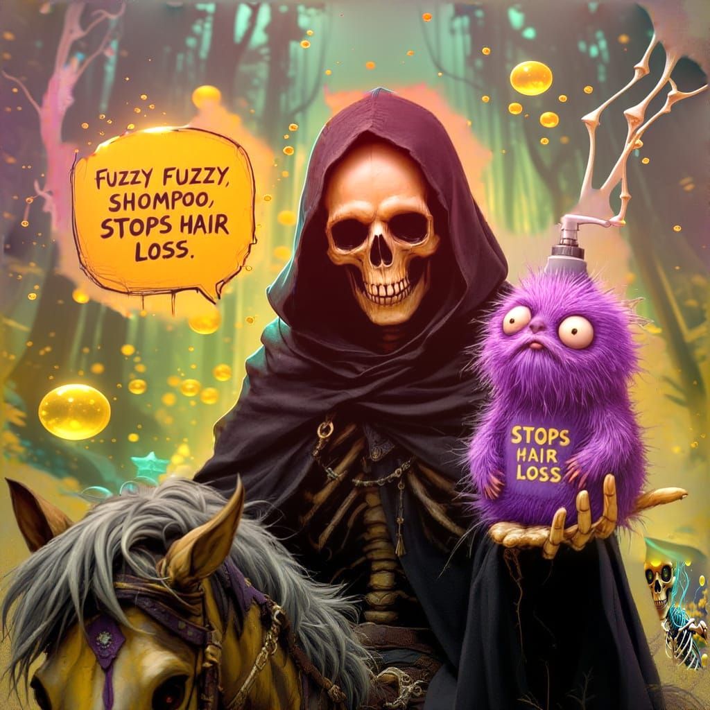 Sinister Death Promotes Fuzzy Shampoo