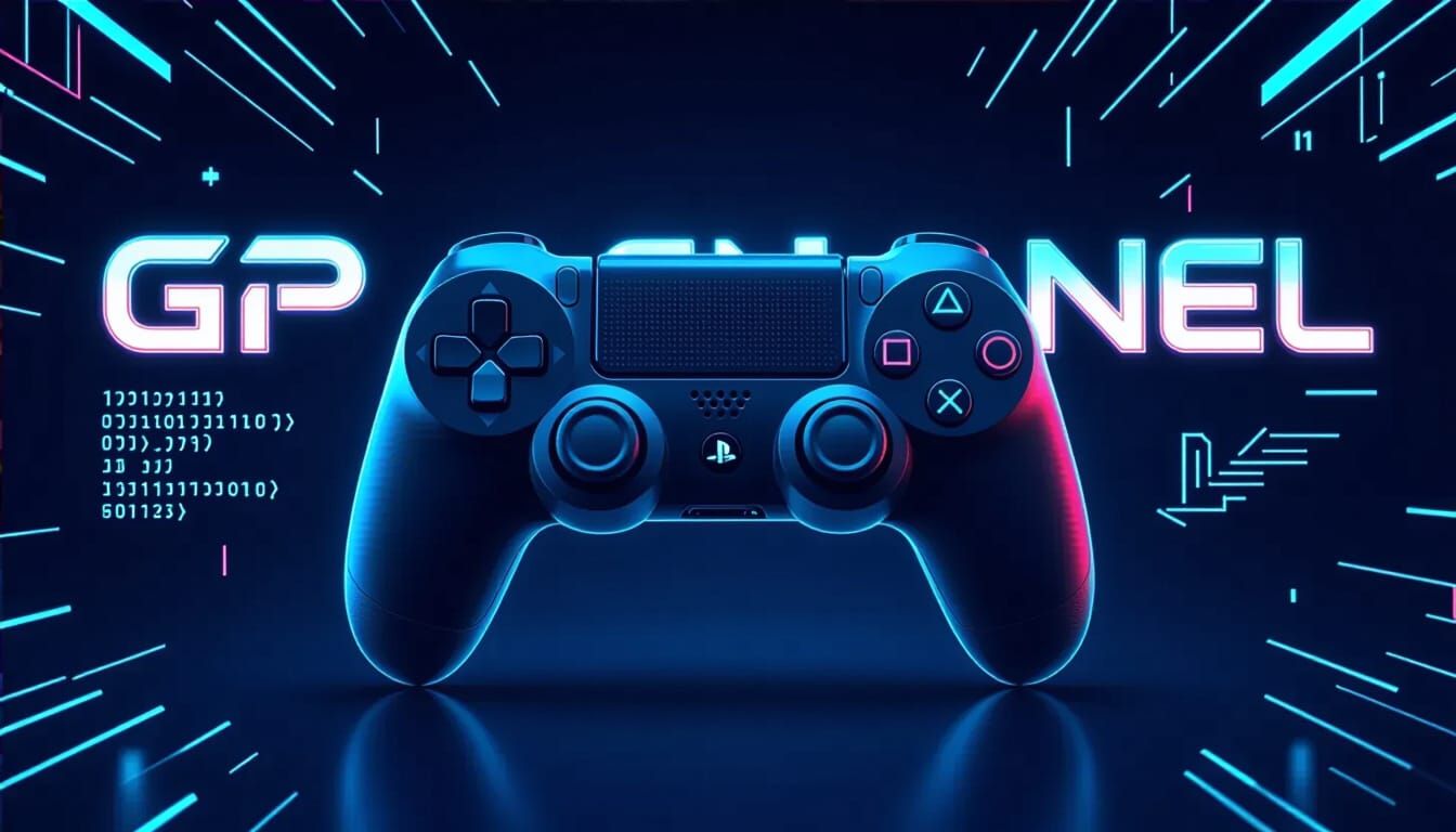 Modern Gaming Channel YouTube Banner in Cyberpunk Style