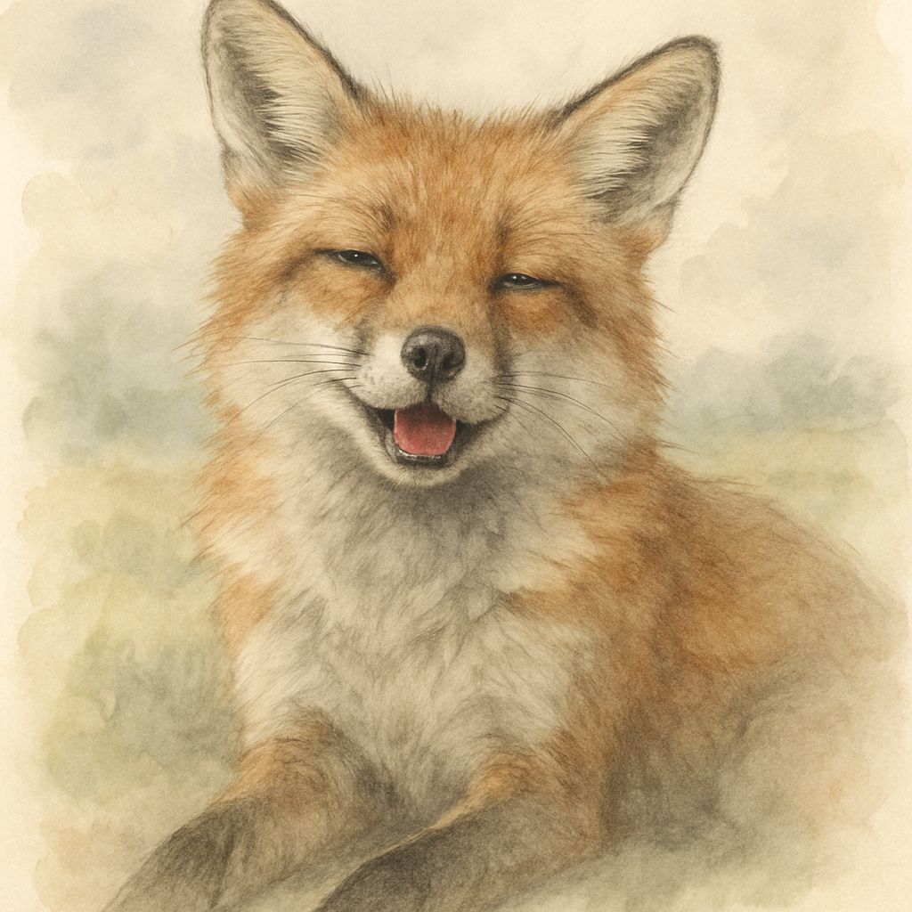 A really relaxed Fox!