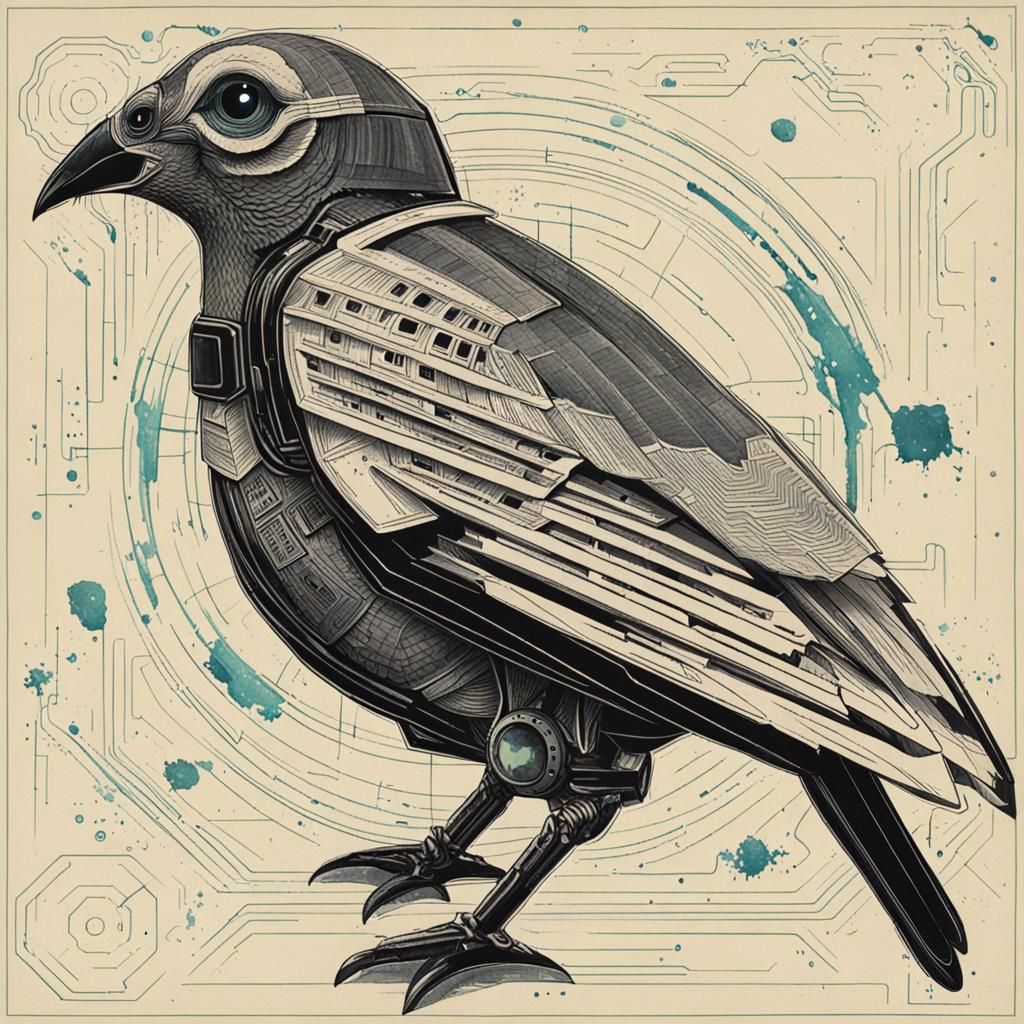 AI Interpretation of the Mythical Turul Bird