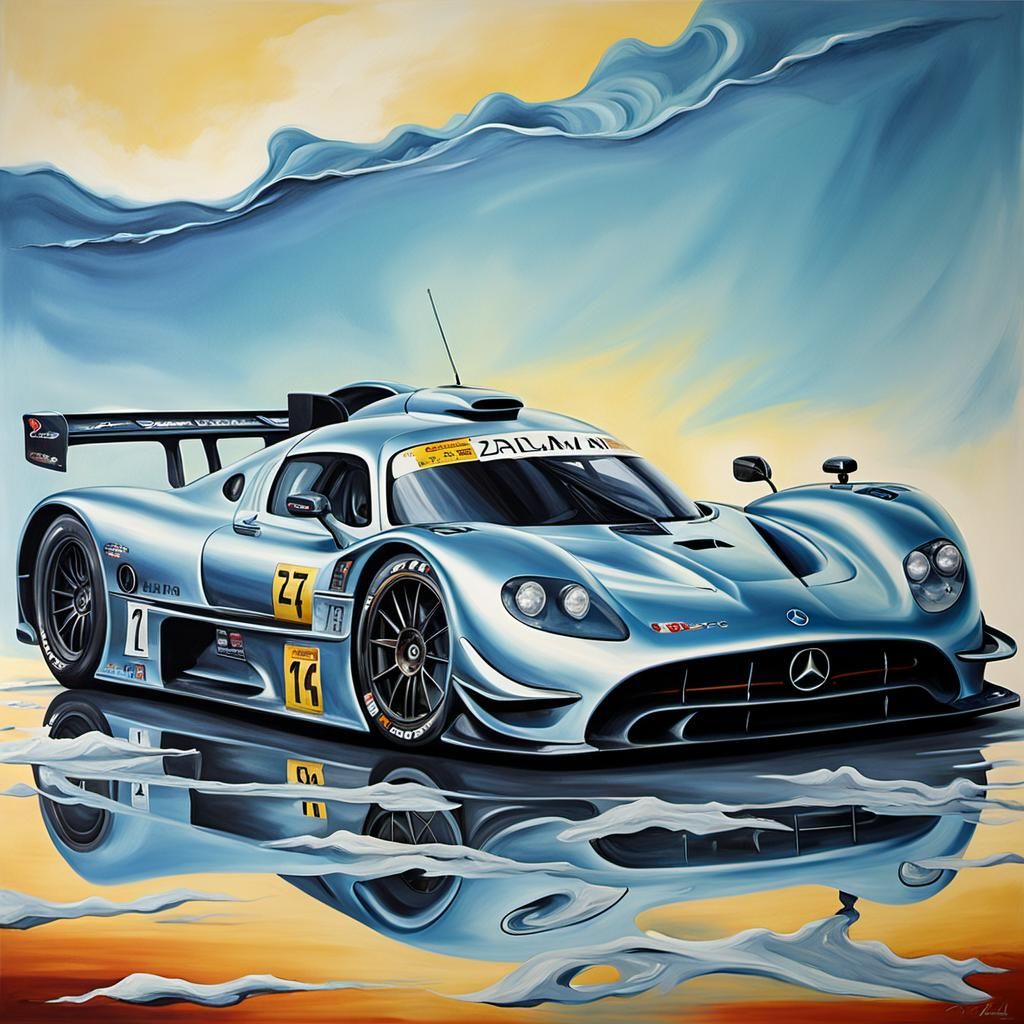 Surreal Mercedes AMG CLR GTR LeMans Art