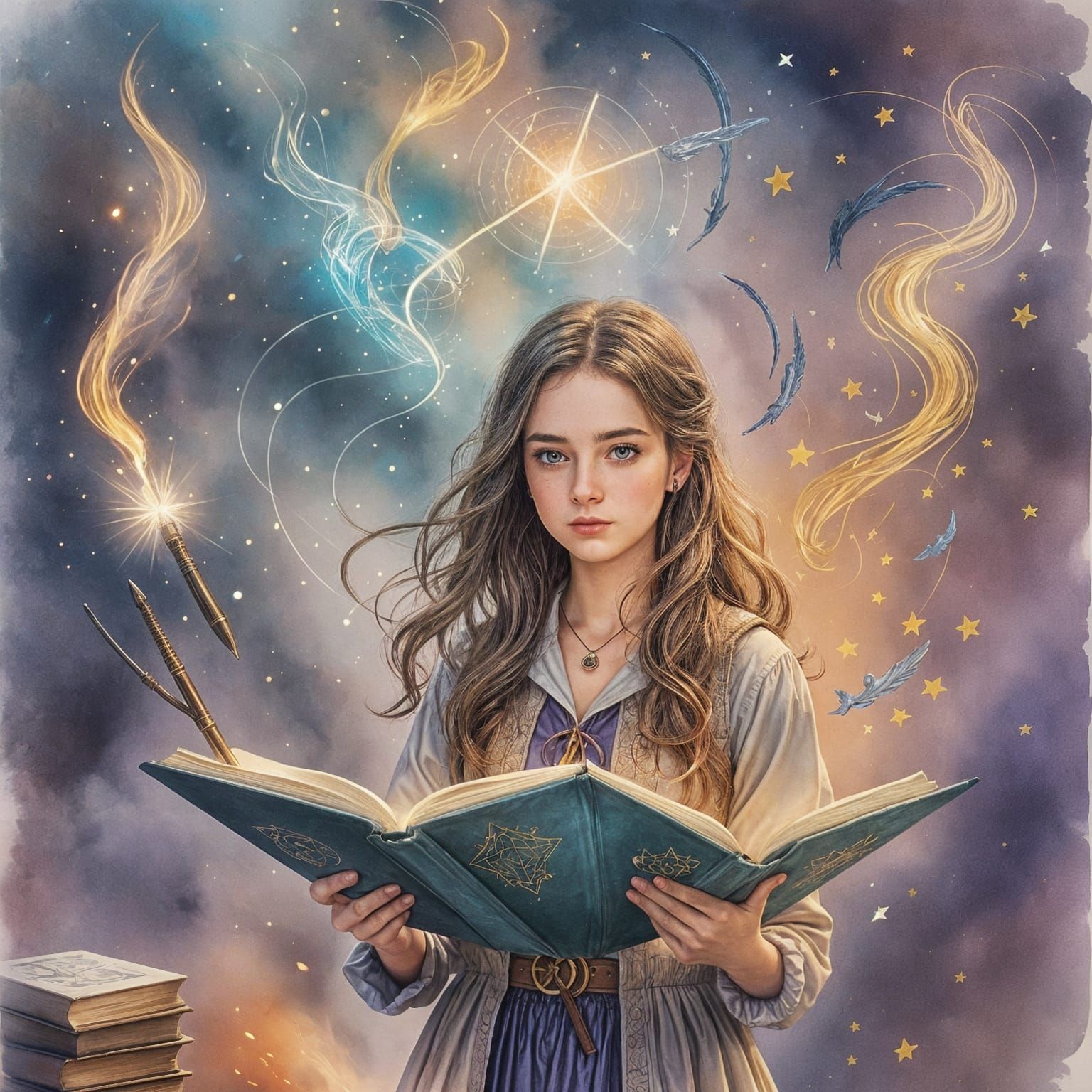 Young Paige's Sketchbook of Wizard Spells