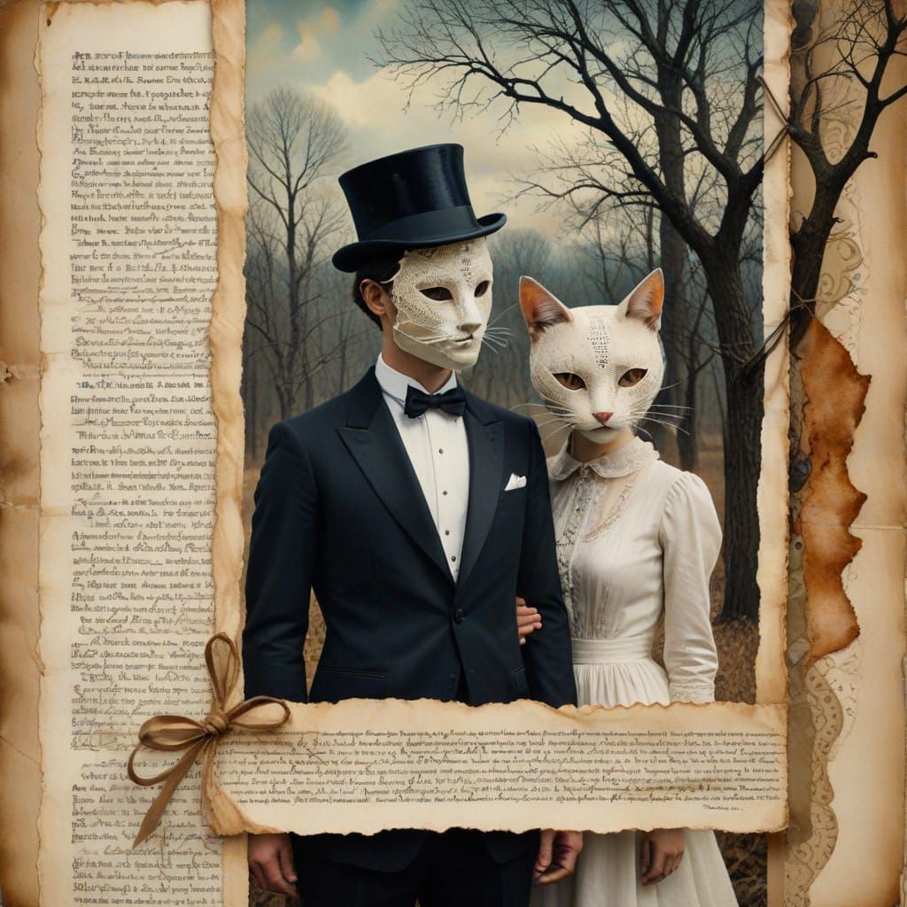 Ethereal Surrealists Gather in a Vintage Haunted Landscape