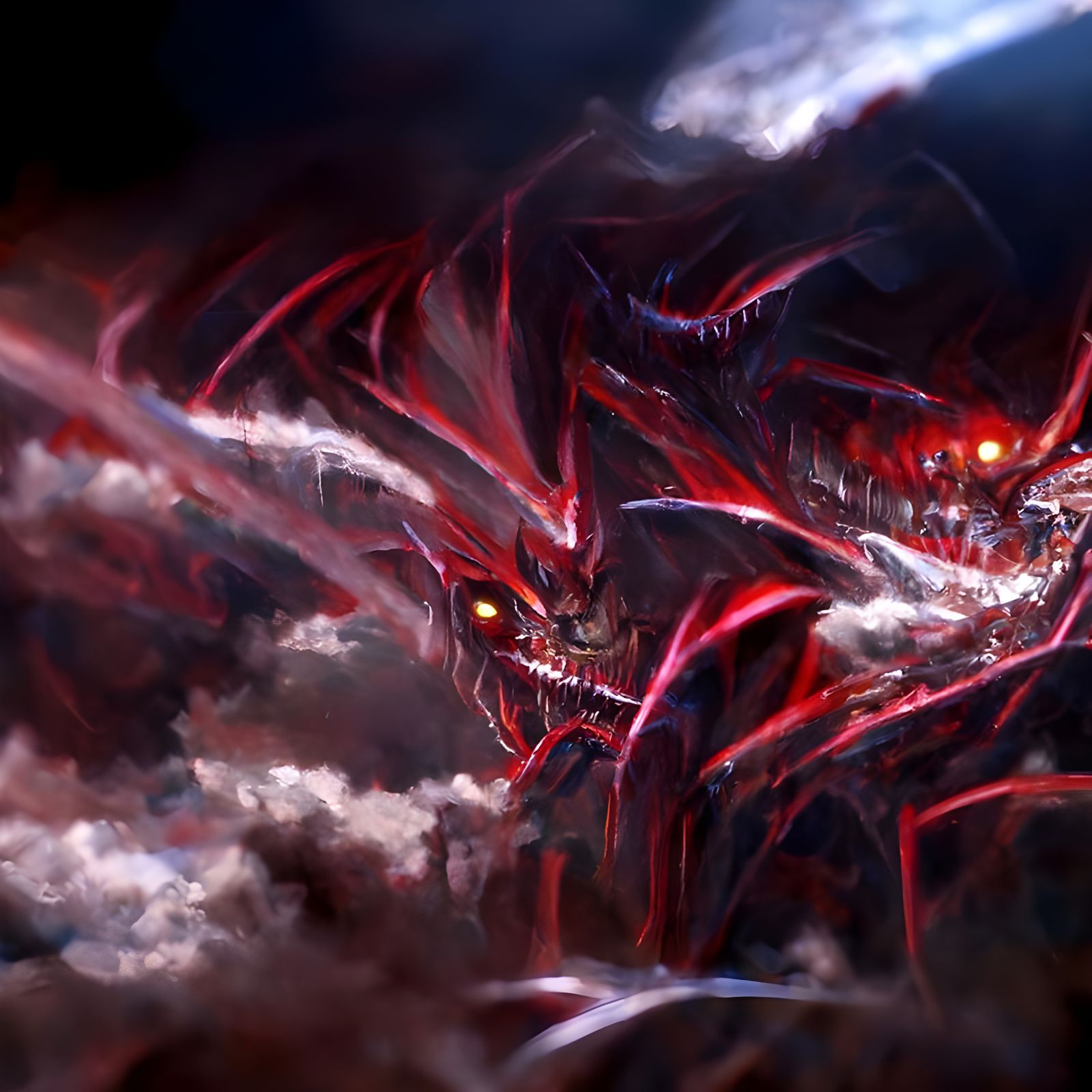 Sinister Slifer the Sky Dragon Concept Art