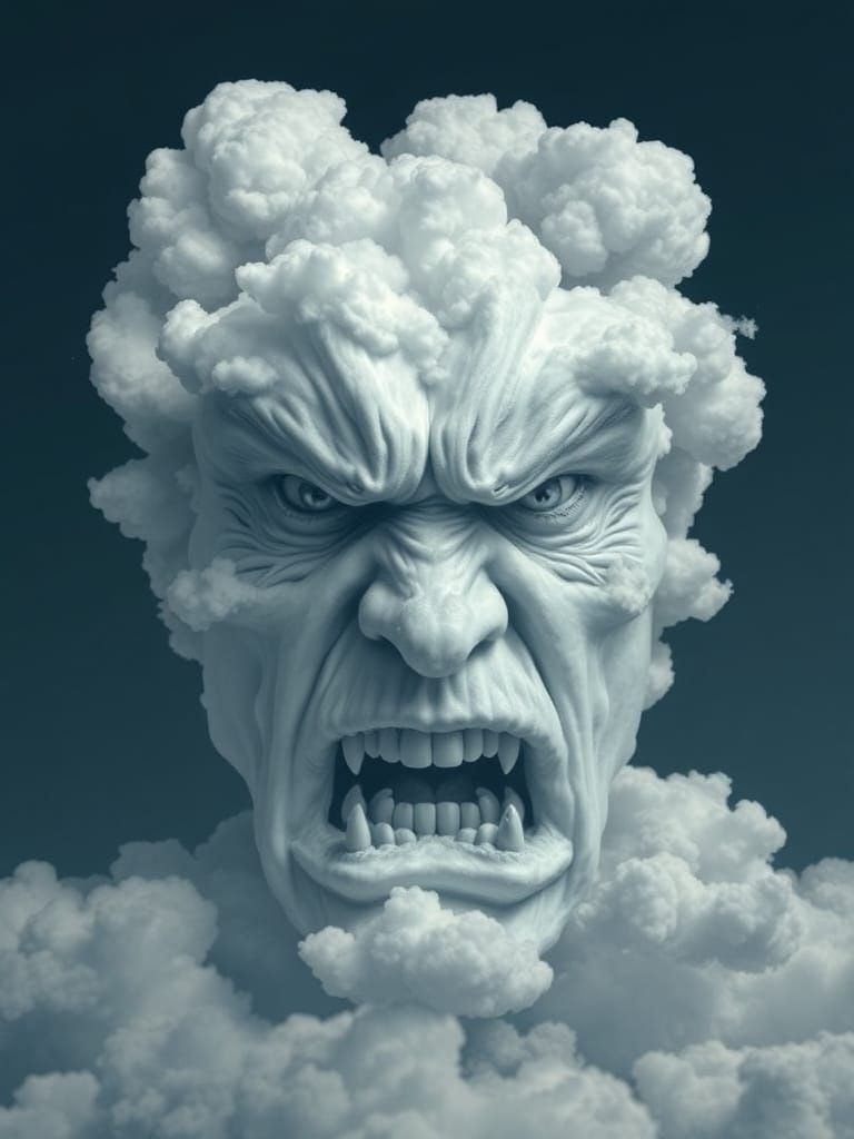 Angry clouds.